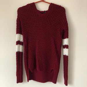 Ultra Flirt | wine colored knitted sweater